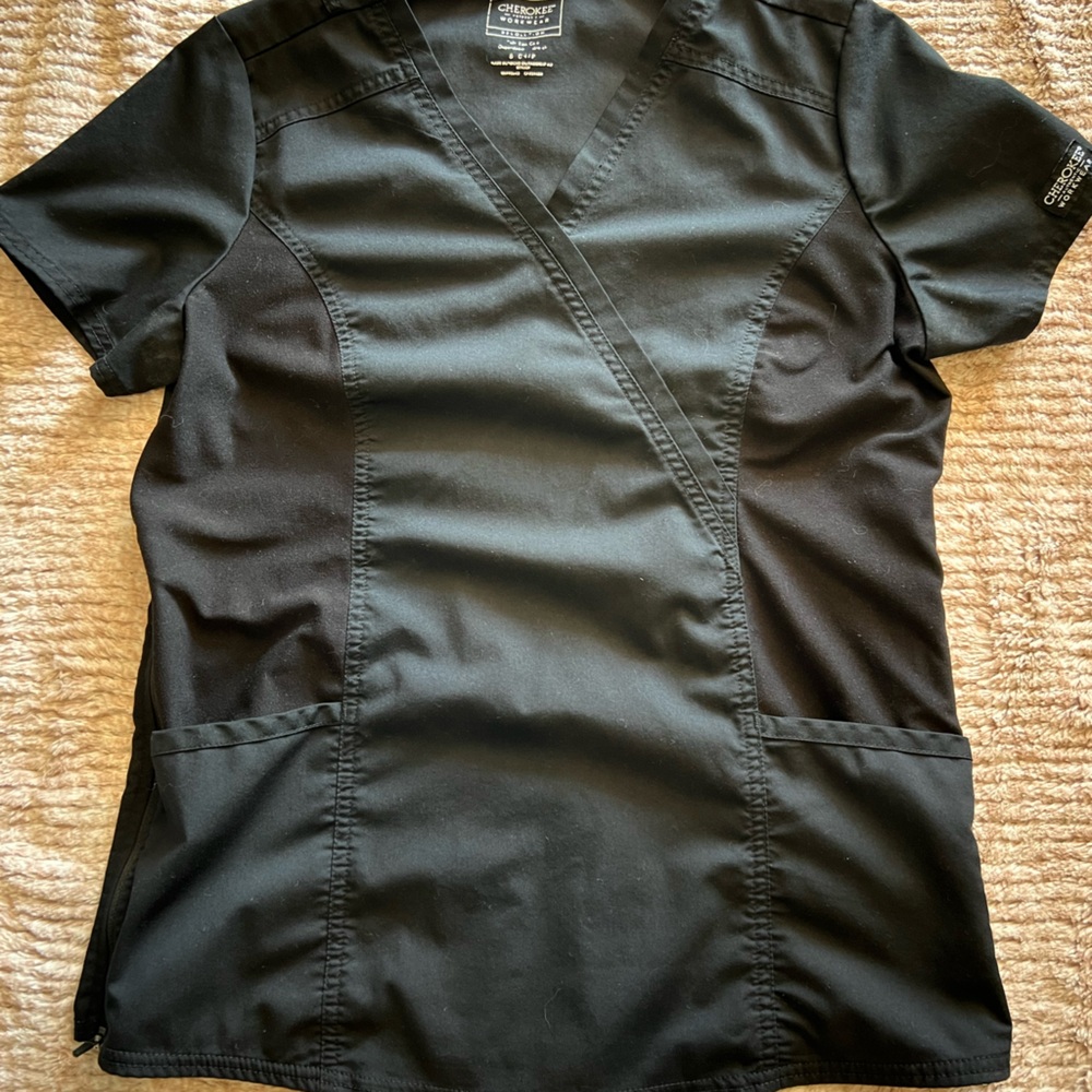 Cherokee maternity scrub top
